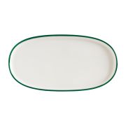 Bonna (Турция) Блюдо овальное 210*100 мм. Линеа Зеленый, форма Хюгге Bonna /1/12/1116/