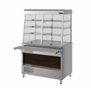 ВИТРИНА ХОЛОДИЛЬНАЯ ЗАКРЫТАЯ KAYMAN ВХ-1120-З-01-МХ ДЕР. КАШТАН ТЕМНЫЙ