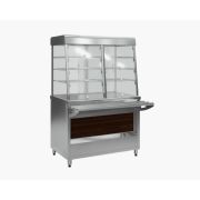 ВИТРИНА НЕЙТРАЛЬНАЯ KAYMAN ВН-1120-01-МХ ДЕР. КАШТАН ТЕМНЫЙ