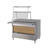 ПРИЛАВОК НЕЙТРАЛЬНЫЙ С 2-МЯ ПОЛКАМИ KAYMAN ПН-1120-2П-01-МХ ДЕР. ЯПОНСКИЙ ДУБ