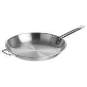 MGsteel Сковорода d=37 см. h=5 см. 3,8 л. нерж. с доп. ручкой (индукция) MGsteel /1/