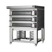 ПЕЧЬ ПОДОВАЯ С ПОДСТАВКОЙ С НАПРАВЛЯЮЩИМИ APACH BAKERY LINE E4L118PA + E4L218PS DPBI-T