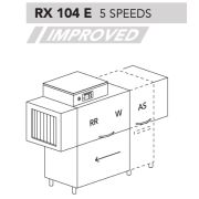 МАШИНА ПОСУДОМОЕЧНАЯ DIHR RX 104 E SX+DDE+DR64+HR10