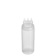 GASTROPLAST (Турция) Емкость для соуса  500 мл. d=70 мм. h=200 мм. 3 носика прозрачная GP /1/48/