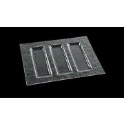 3D Glassware (Турция) Менажница 3-х секц. 300*230 мм. стекло 3D /1/ АКЦИЯ