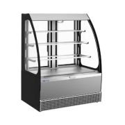 ВИТРИНА КОНДИТЕРСКАЯ KAYMAN KВК-950М ОТКРЫТАЯ ЛЮКС СЕРЫЙ МАТОВЫЙ