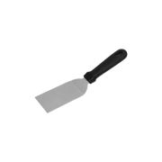 Нерж (Китай) Лопатка 25 см. изогнутая раб. часть 10*6 см. нерж. с пластик. ручкой /1/