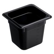 GASTROPLAST (Турция) Гастроемкость 1/6 h=150 мм. 176*162 мм. 2,1 л. поликарб. черная GP /1/