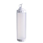 GASTROPLAST (Турция) Емкость для соуса  750 мл. d=70 мм. h=270 мм. с 2 крышками прозрачная, крышки белые GP /1/96/