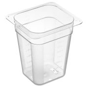 GASTROPLAST (Турция) Гастроемкость 1/6 h=200 мм. 176*162 мм. 2,7 л.  поликарб. прозрачная GP /1/