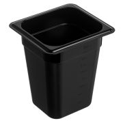 GASTROPLAST (Турция) Гастроемкость 1/6 h=200 мм. 176*162 мм. 2,7 л.  поликарб. черная GP /1/