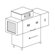 МАШИНА ПОСУДОМОЕЧНАЯ DIHR RX 144 SX+DDE+XP+DR64