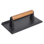 Чугун (Китай) Пресс для гриля 230*130 мм. чугун с дерев. ручкой /1/