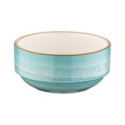 Bonna (Турция) Салатник d=140 мм. 500 мл. h=55 мм. штабелир. Аква, форма Банкет Bonna /1/12/684/