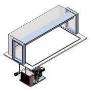 ПРИЛАВОК ХОЛОД. ENOFRIGO DOGE SERVITO 1400 QPRF ЧЕРНЫЙ ВСТР.