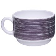 ARC (Франция) Чашка 190 мл. чайная d=76 мм. h=57 мм. сиреневый край штабелир. Браш (блюдце 53498) /1/12/48/ АКЦИЯ