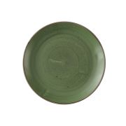 Тарелка мелкая 26см, без борта, цвет Stonecast Sorrel Green SSRSEV101