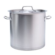 MGsteel Котел 20 л. нерж. d=30 см. h=30 см. тройное дно с крышк. (индукция) MGsteel /1/