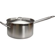 MGsteel Сотейник 6,0 л. нерж. d=26 см. h=13,5 см. с 2 ручками с крышк. тройное дно (индукция) MGsteel /1/4/