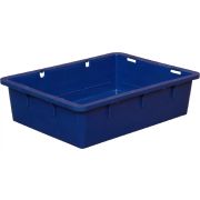 Ящики (Россия) Ящик 532*400*141 мм. сырк-твор. конусный сплошной, синий (крышка 65069) /1/144/