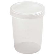 Пластик (Россия) Банка для сыпучих прод.  500 мл. d=90 мм. h=120 мм. п/п Винтаж  /1/32/