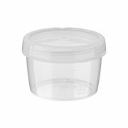 Пластик (Россия) Банка для сыпучих прод.  250 мл. d=90 мм. h=62 мм. п/п Винтаж  /1/40/