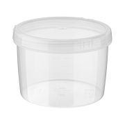 Пластик (Россия) Банка для сыпучих прод.  750 мл. d=125 мм. h=90 мм. п/п Винтаж  /1/36/