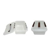 MGprof Контейнер для продуктов прямоуг.  6,0 л. 30*23*12 см. с ручкой, с коричневым зажимом MGprof /1/30/