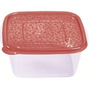 Пластик (Россия) Контейнер для продуктов квадр.  2,1 л. 19*19*9 см. п/п цвет в ассорт. /1/24/