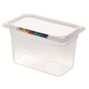 Пластик (Россия) Гастроемкость 1/4 h=150 мм. 265*162 мм. 4 л. п/п прозрачная  /1/16/