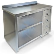 СТОЛ-ТУМБА СПС-227/1500Н П Б/ДВЕРЕЙ, ЯЩИКИ