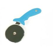 GI.METAL (Италия) Нож для пиццы d=10 см. нерж. с голубой пластик. ручкой Gimetal /1/6/