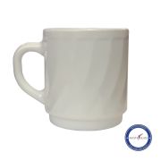ARC (Франция) Кружка 300 мл. белая d=80, h=90 мм. штабелир. Трианон (P9508) (Q6661) /6/36/1080/