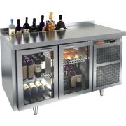 СТОЛ C ОХЛ.ШКАФОМ СО СТЕКЛ.ДВЕР.HICOLD SNG 11 HT V