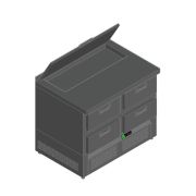 СТОЛ ДЛЯ САЛАТОВ HICOLD SLE2-22GN (1/6) C КРЫШК.