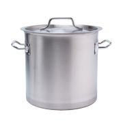 MGsteel Котел 12 л. нерж. d=25 см. h=25 см. тройное дно с крышк. (индукция) MGsteel /1/