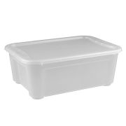 Пластик (Россия) Контейнер для продуктов прямоуг. 16 л. 39*27,5*21,5 см. п/п Кристалл  /1/10/