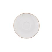 Bonna (Турция) Блюдце d=120 мм. Ретро коричневый край (чашка 69215), форма Гурмэ Bonna /1/6/3648/