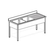 ВАННА МОЕЧНАЯ APACH CHEF LINE L2S167-55RWSH