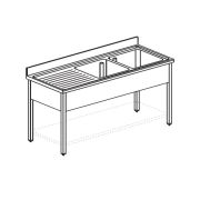 ВАННА МОЕЧНАЯ APACH CHEF LINE L2S206-54LWSH