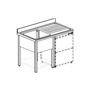 ВАННА МОЕЧНАЯ APACH CHEF LINE L2S206-54RWD