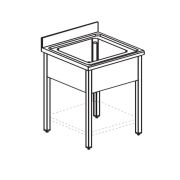 ВАННА МОЕЧНАЯ APACH CHEF LINE LS107-65SH