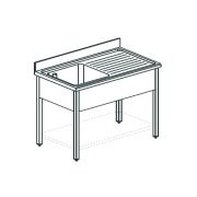 ВАННА МОЕЧНАЯ APACH CHEF LINE LS116-54RWSH