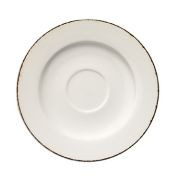 Bonna (Турция) Блюдце d=160 мм. Ретро коричневый край (чашка 69666) Bonna /1/6/1848/