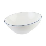 Bonna (Турция) Салатник d=180 мм. 450 мл. h=50/82 мм. скошенный край Ретро синий край, форма Ванто Bonna /1/6/516/