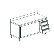 СТОЛ ПРОИЗВОДСТВЕННЫЙ ЗАКРЫТЫЙ APACH CHEF LINE LWC715SH2SDUDR