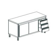СТОЛ ПРОИЗВОДСТВЕННЫЙ ЗАКРЫТЫЙ APACH CHEF LINE LWC720SH2SDDR
