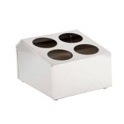 MGsteel Органайзер для столовых приборов 4 стакана 30,5*16,5*19,5 см. нерж. MGsteel /1/6/