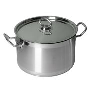 MGsteel Кастрюля  9,0 л. нерж. d=27,5 см. h=17 см. тройное дно с крышк. (индукция) MGsteel /1/