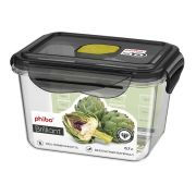 Пластик (Россия) Контейнер для продуктов прямоуг.   0,7 л. 13*10*8 см. герметичный с клапаном «Бриллиант» /1/8/